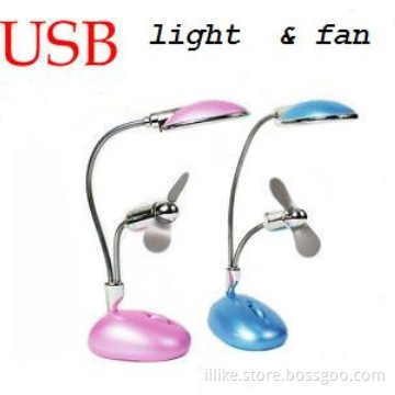 Flexible Mini USB Light with USB Fan